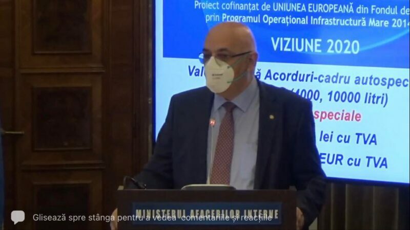 Raed Arafat a anunțat semnarea acordului-cadru pentru achiziționarea a 476 de autospeciale de stingere