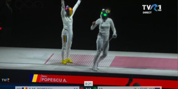 JO 2020 – Scrimă: Ana-Maria Popescu luptă pentru medalia de aur