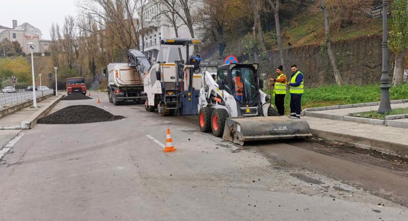 Strada Lebedei, din portul Tomis, închisă traficului rutier