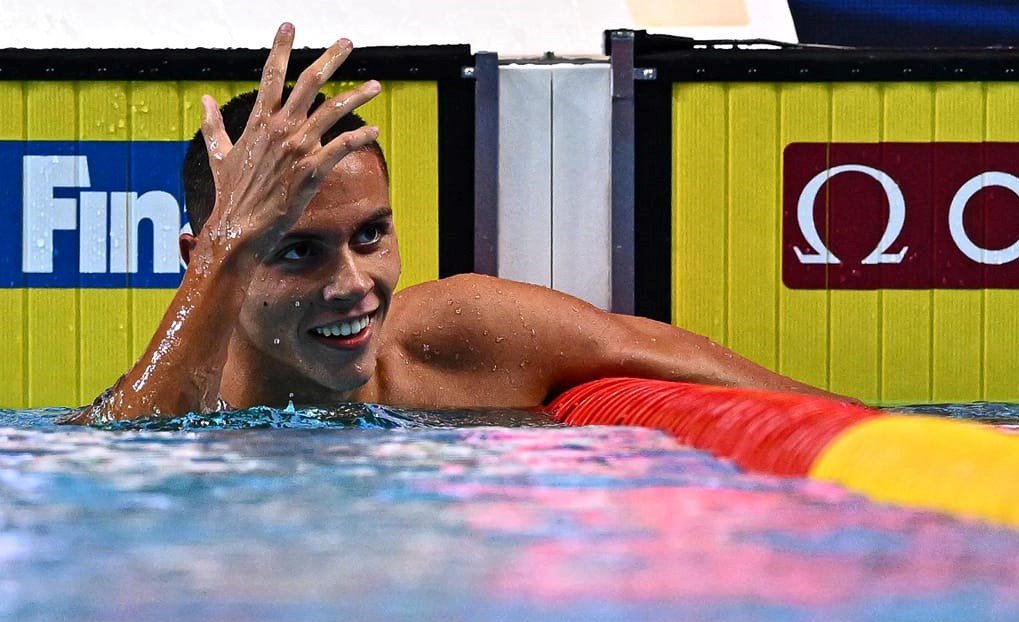 David Popovici s-a calificat în finală la 50 m liber la Campionatele Europene U23