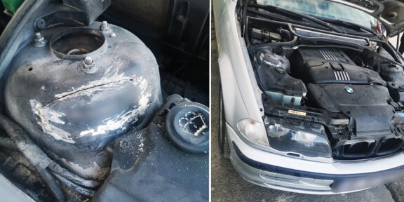 Autoturism neînmatriculat și cu numere false, depistat de polițiștii de frontieră