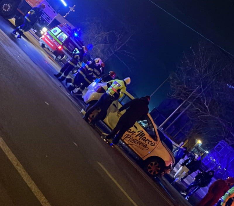 Accident rutier la intersecția străzilor Cumpenei cu Spiru Haret