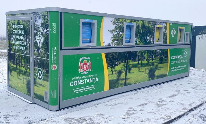 Primele 14 insule ecologice digitalizate pentru colectarea separată a deșeurilor au fost amplasate în municipiul Constanța dar nu sunt funcționale