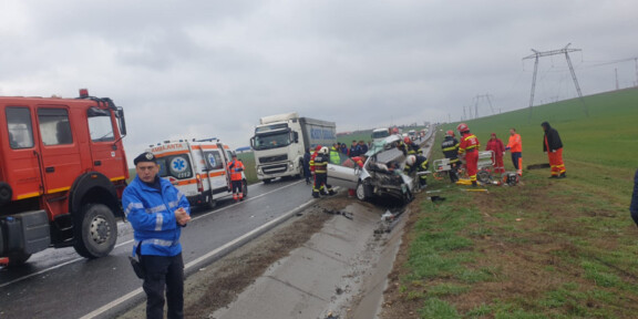Constanța. Trafic oprit pe DN 22 Lumina – Palazu Mic, la Sibioara, din cauza unui accident rutier