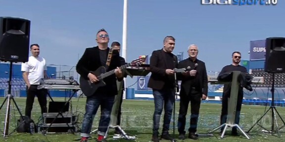 Pindu și Hrista Lupci, moment muzical dedicat Farului și lui Gheorghe Hagi: „La noi la Constanța bucurie mare, Faru-i campioană, echipa cea mai tare!”