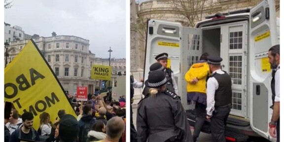 (VIDEO) Zeci de protestatari au fost arestați în timpul Încoronării Regelui Charles