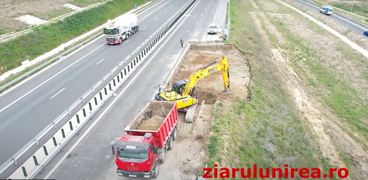 (VIDEO) Autostrada A10 Sebeș – Turda s-a surpat la aproximativ 50 de metri distanță de segmentul reconstruit recent după o alunecare de teren / Declarațiile purtătorului de cuvânt CNAIR