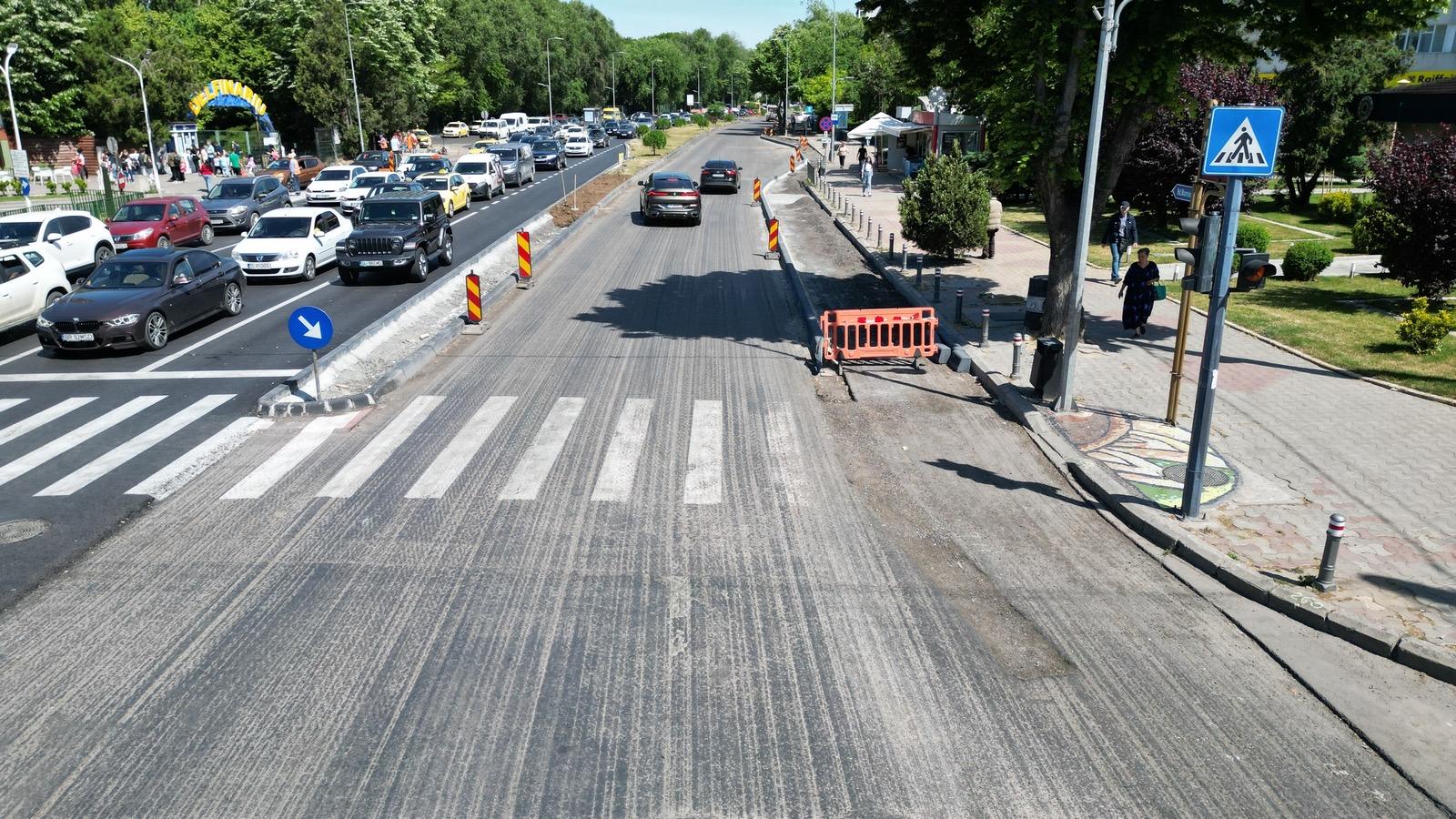Se reiau lucrările pe bulevardul Mamaia începând de joi
