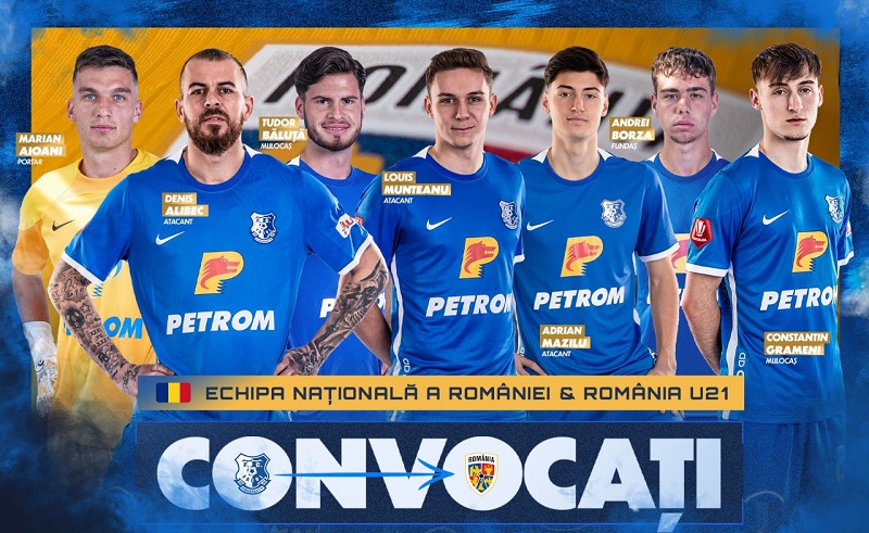 Lista jucătorilor trimiși de Farul Constanța la loturile de seniori si U21 ale României