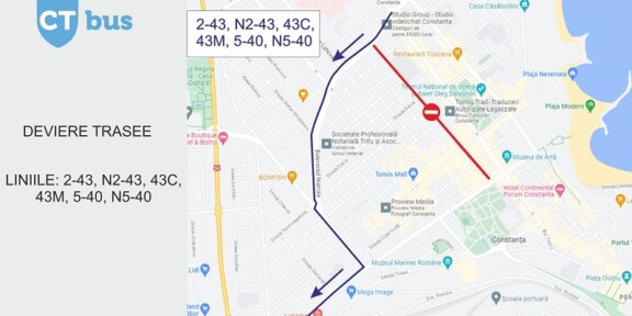 Atenție, călători! Mai multe autobuze circulă deviat pe sensul către Gara