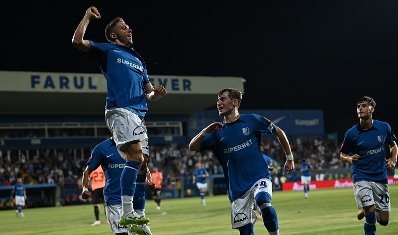 Farul – Univ. Craiova 2-0: Dubla lui Louis Munteanu a asigurat victoria marinarilor / Gheorghe Hagi: „Meciul ăsta îmi aduce aminte de tot ceea ce s-a întâmplat anul trecut în play-off”
