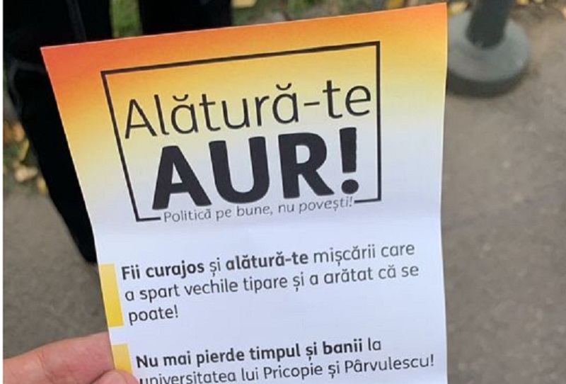 Liga Studenţilor din SNSPA acuză AUR de propagandă politică la deschiderea anului universitar. George Simion: Nu îi îndemnăm explicit să renunţe la facultate