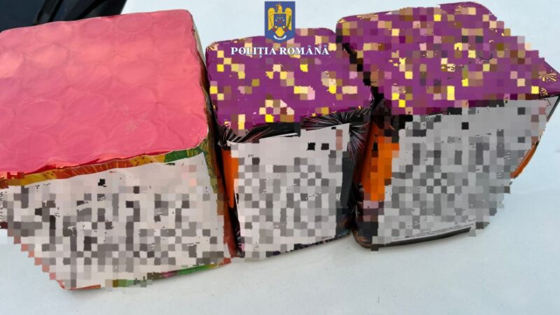Acțiune de verificare a legalității operațiunilor cu articole pirotehnice. Au fost date amenzi în valoare totală de 14.000 de lei