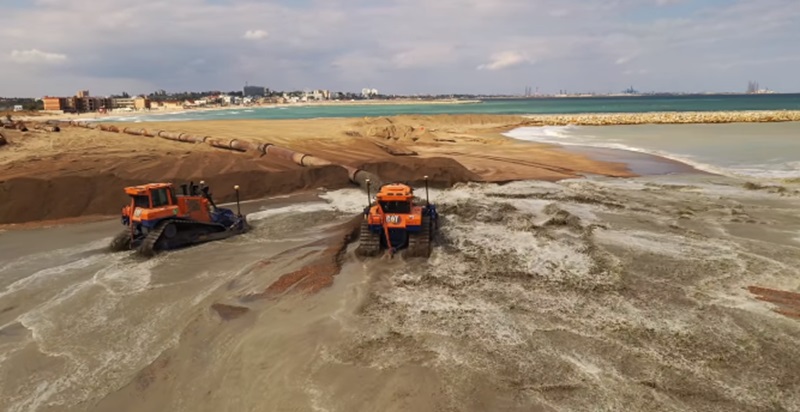 ABADL: Au fost finalizate lucrările de înnisipare în zona Eforie. VIDEO