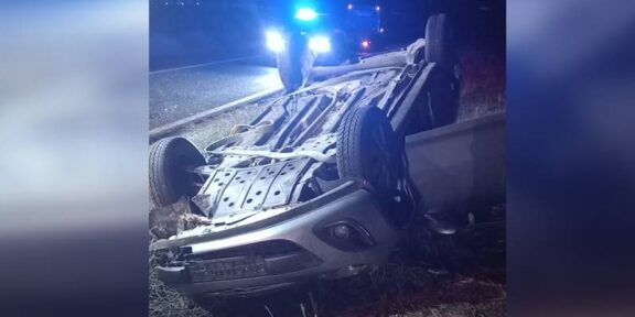 Accident în noaptea de Crăciun, în județul Constanța. O persoană a ajuns la spital după ce s-a răsturnat cu mașina