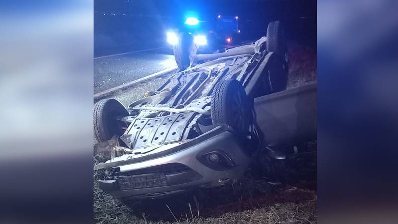 Accident în noaptea de Crăciun, în județul Constanța. O persoană a ajuns la spital după ce s-a răsturnat cu mașina
