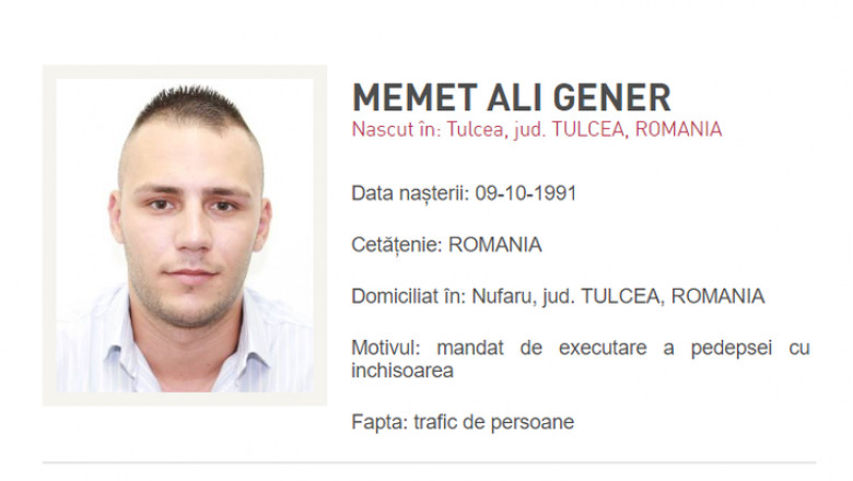 Tânăr din Tulcea, extrădat din Marea Britanie. Era urmărit internaţional pentru trafic de persoane, proxenetism, trafic de droguri şi infracţiuni la regimul armelor