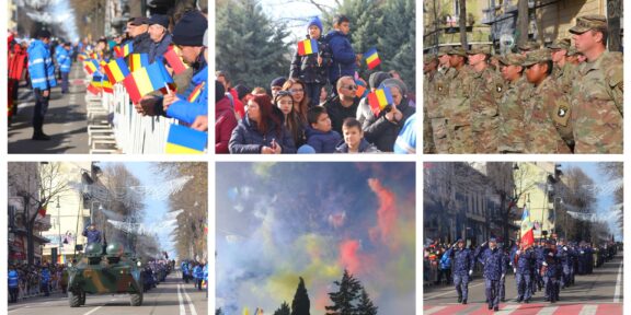 Mii de oameni au participat la parada de Ziua Naţională a României, de la Constanţa. La ce oră are loc retragerea cu torțe a militarilor