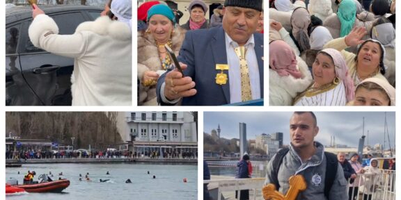 Boboteaza, între obiceiuri, lux şi opulenţă. Romii din Iaşi şi-au sfinţit şi maşinile/La un pas de bătaie după ce un tânăr a recuperat toate crucile, la Hârşova. Zeci de curajoşi au sărit în apa mării, la Constanţa