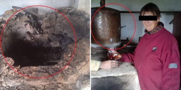 NAȚIONAL. Cazan cu pălincă furat dintr-o gospodărie: hoții i-au blocat pe proprietari în casă