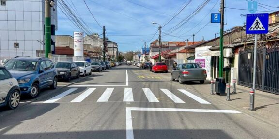 O nouă trecere de pietoni a fost amenajată în municipiul Constanța