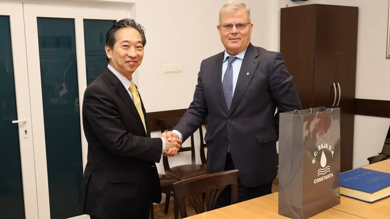 Ambasadorul Japoniei în România a vizitat compania de apă RAJA SA Constanța