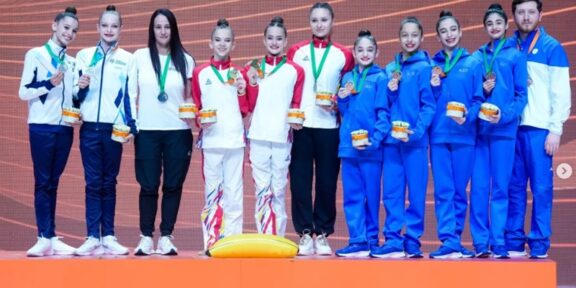 Echipa de junioare a României a câştigat titlul european la gimnastică ritmică