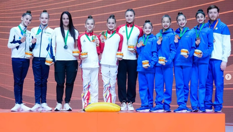 Echipa de junioare a României a câştigat titlul european la gimnastică ritmică