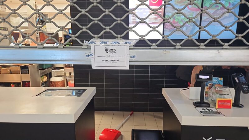 Protecția Consumatorului Constanța a închis temporar McDonalds City Park. Ce nereguli au găsit comisarii