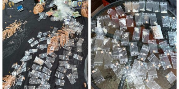 Percheziţii la locuinţa unui bărbat suspectat de trafic de droguri. Oamenii legii au găsit ecstasy, cocaină, diazepam