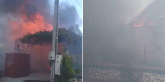 (FOTO/VIDEO) JUDEȚUL CONSTANȚA. Două case s-au făcut scrum în urma unui incendiu: pompierii au reușit să limiteze propagarea la alte case învecinate – două femei au primit îngrijiri medicale