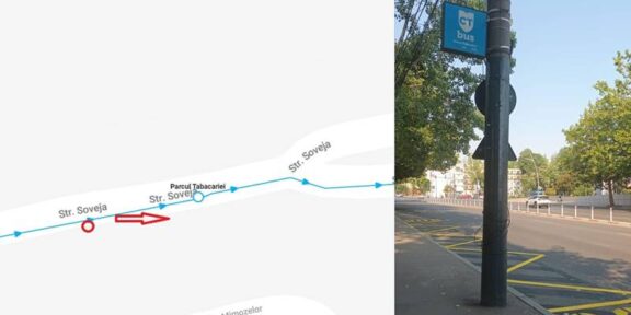 CT Bus: Stația Parcul Tăbăcărie de pe linia 102 a fost mutată