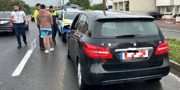 Șofer beat și posibil drogat, prins de polițiști între Eforie Sud și Eforie Nord, în urma unei sesizări