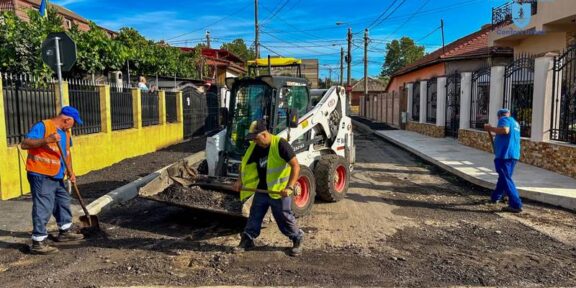 CONSTANȚA. Se reabilitează carosabilul și trotuarele pe strada Mihu Copilu din cartierul Palas: restricții totale de trafic