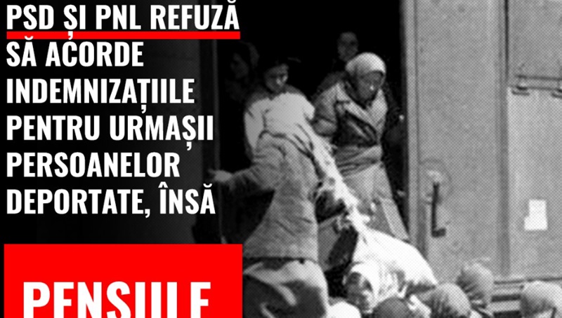 Stelian Ion, despre legea care acordă indemnizații pentru urmașii persoanelor deportate și persecutate pe motive etnice: Guvernele PSD și PNL refuză să o aplice. Îşi bat joc de acești oameni!