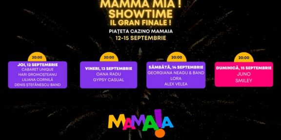 „Il Gran Finale” la Mamma Mia Showtime: ultimele valuri de distracție din sezonul de la Mamaia