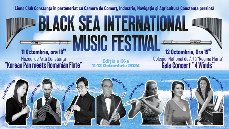 Festivalul Internațional Black Sea Music Constanța – Ediția a IX-a – Valuri de muzică la Constanța