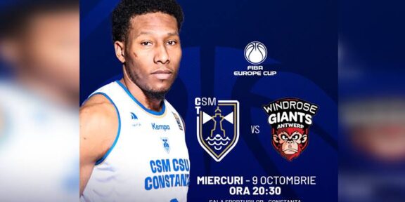 Echipa de baschet masculin CSM Constanța își continuă aventura în FIBA Europe Cup: acces blocat în parcarea de la Sala Sporturilor