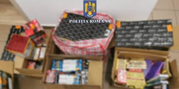 JUDEȚUL CONSTANȚA. 100 kilograme de articole pirotehnice, în valoare de 7.000 de lei, găsite de polițiști în urma unor percheziții