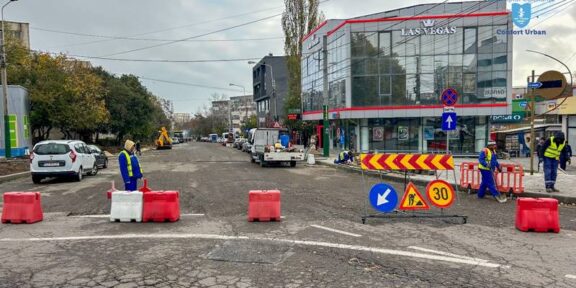 CONSTANȚA. Continuă reabilitarea străzii Suceava: circulația autovehiculelor va fi restricționată total