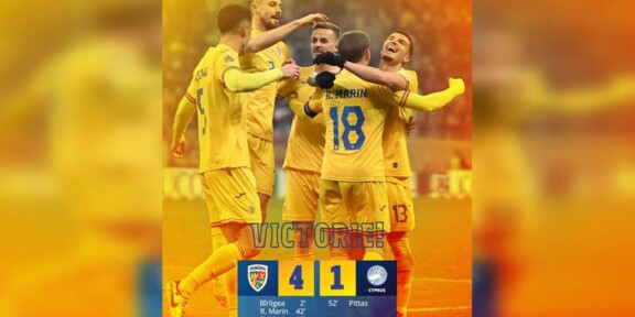 UPDATE. LIGA NAȚIUNILOR. România a învins categoric Cipru, scor 4-1 și promovează în Liga B a competiției