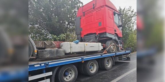 (FOTO) Autocamion uzat, interzis la intrarea în țară la PTF Vama Veche