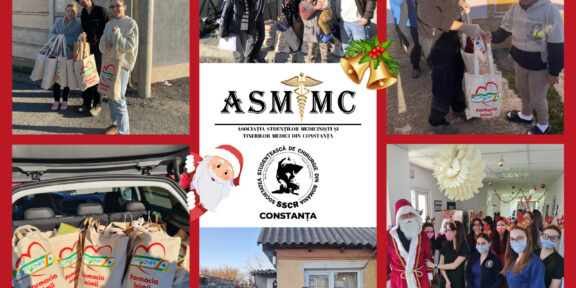Fii mai bun, fii Moș Crăciun – Bucuria Crăciunului adusă de membrii ASMTMC și SSCR din cadrul Facultății de Medicină din Constanța