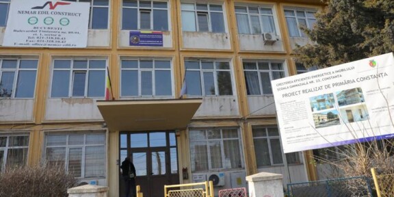 (FOTO) Lucrările de modernizare la Școala Gimnazială nr. 23 „Constantin Brâncoveanu” din Constanța ar putea fi finalizate mai devreme de termen