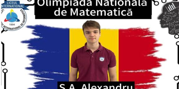 Elevul de aur al Constanței. Andrei Alexandru de la Liceul Teoretic Internațional de Informatică a obținut medalia de aur la Olimpiada Națională de Matematică