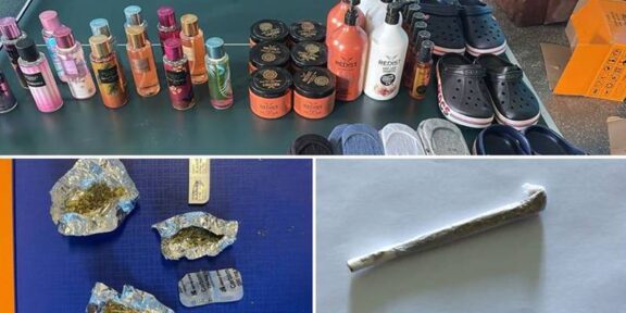 (FOTO) Weekend plin pentru jandarmii constănțeni. Au prins trei tineri care aveau droguri asupra lor și au depistat o femeie care vindea produse contrafăcute, în zona Obor