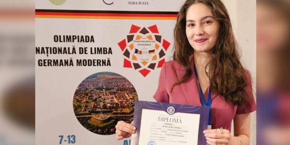 Constanța are cu ce se mândri! Petrea Maria-Andreea de la Colegiul Național „Mircea cel Bătrân” a obținut premiul I la Olimpiada Națională de Limba Germană Modernă