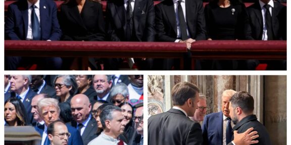 Regali din toată lumea și lideri mondiali, reuniți la funeraliile Papei Francisc. Zelenski și Trump – criticați pentru încălcarea codului vestimentar, Bolojan a stat în spatele lui Donald Trump