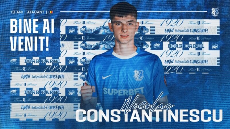 Farul Constanţa l-a transferat pe atacantul Nicolas Constantinescu