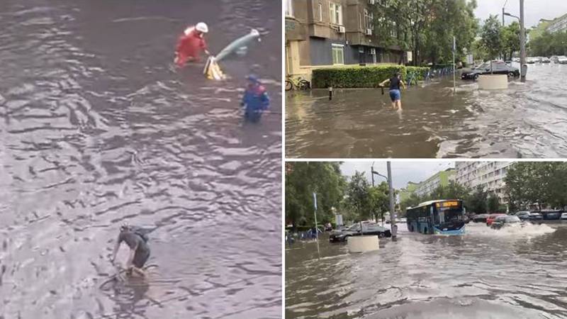 Furtuna din București a dat peste cap traficul aerian: două avioane, redirecționate către Constanța – imagini cu străzi inundate, autobuze blocate și copaci căzuți
